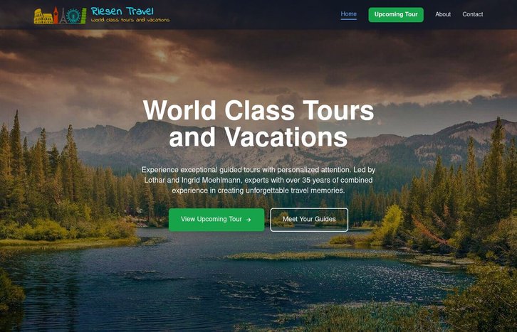 Screenshot of Riesen Travel