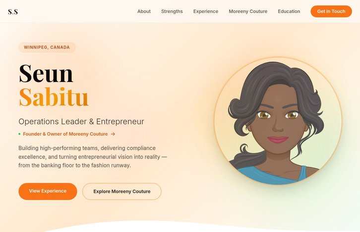 Screenshot of Seun Sabitu