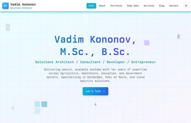 Screenshot of Vadim Kononov